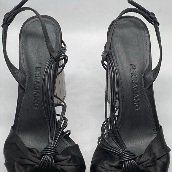 Ferragamo Sabina Mirror Platform High Heel Sandals size 8 - Picture 11 of 16